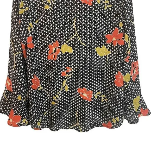 ModCloth Keyhole Floral Blouse Top - Picture 7 of 8
